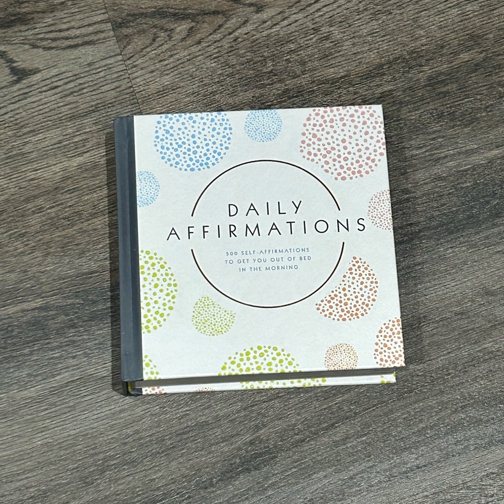 Daily Affirmations Book with Colorful Dots
